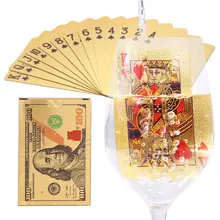 Gold Plastic Playing Cards Waterproof Cards PVC Poker Creative Collection Durable Gift Card Playing Plastic Poker Cards Game bicycle tragic royalty playing cards original poker cards for magician collection card game