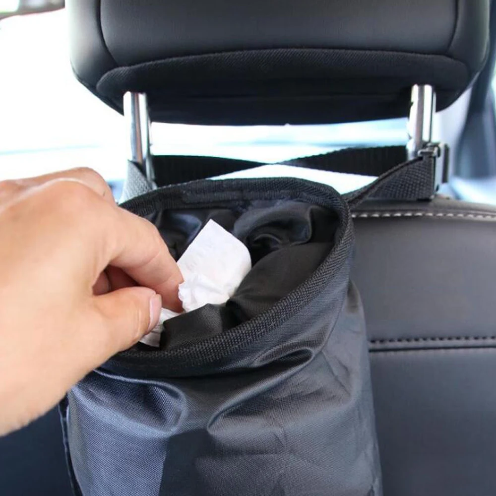 

Large Capacity Car Auto Back Seat Dustbin Trash Travel Storage Bag Rubbish Container Foldable Waste Bins Bucket Organizer