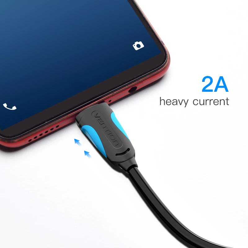 Vention المصغّر usb كابل شاحن مزامنة بيانات كابل شحن سلك سريع ل شاحن هاتف محمول يعمل بنظام تشغيل أندرويد 3 M 2 M 1 M ل سامسونج HTC Xiaomi سوني