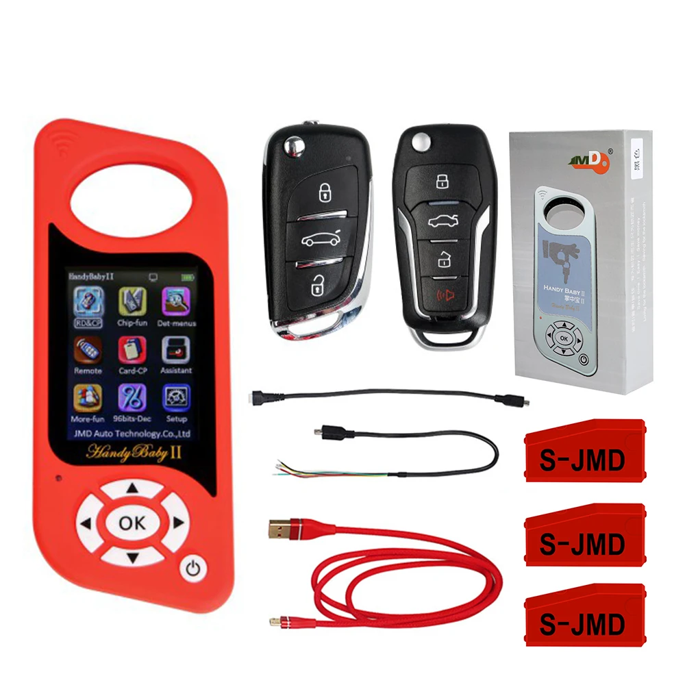 JMD Handy Baby II Auto Key Tool для 4D/46/48/G чипы программатор 2 английский/испанский + G и 96 бит 48