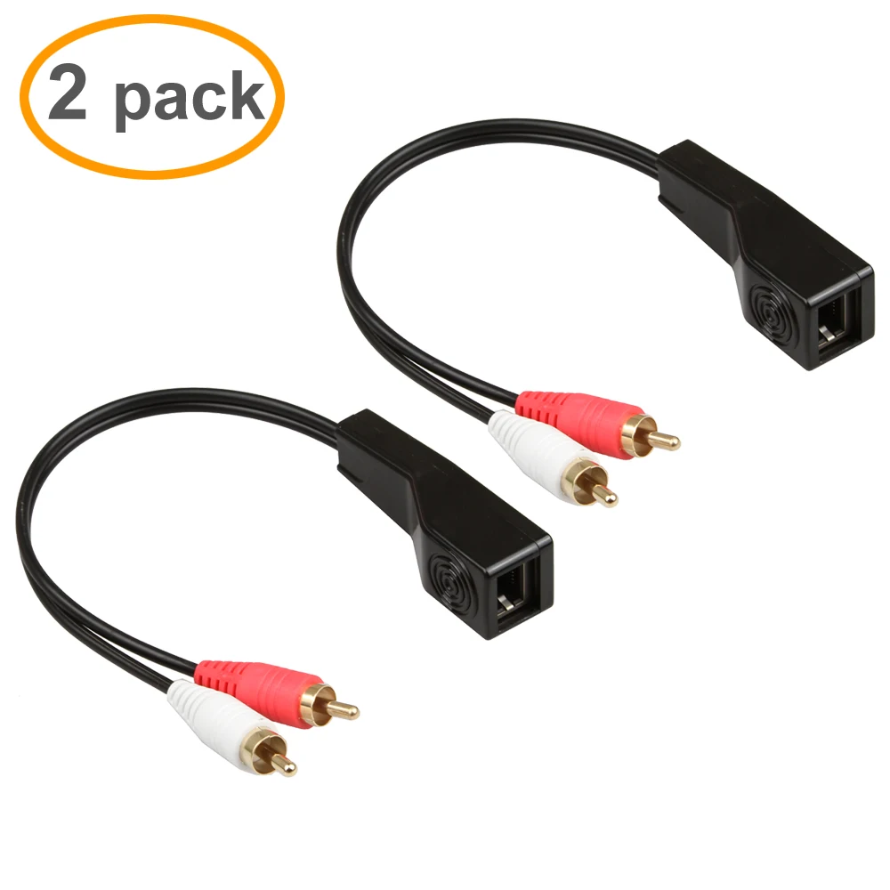 Relper Lineso 100M RCA Extender RCA To RJ45 Stereo Audio Extension
