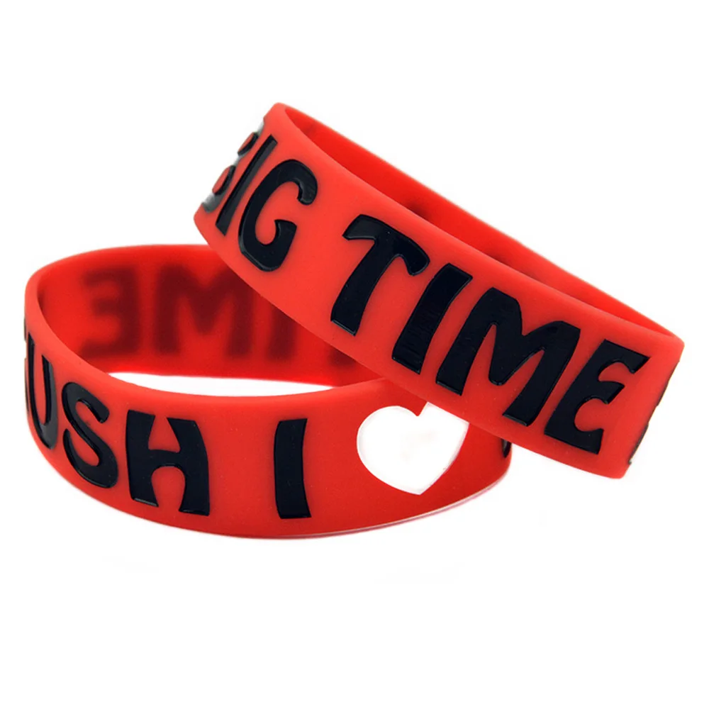 1 шт. силиконовый браслет I Love Big Time Rush шириной дюйм для музыкального