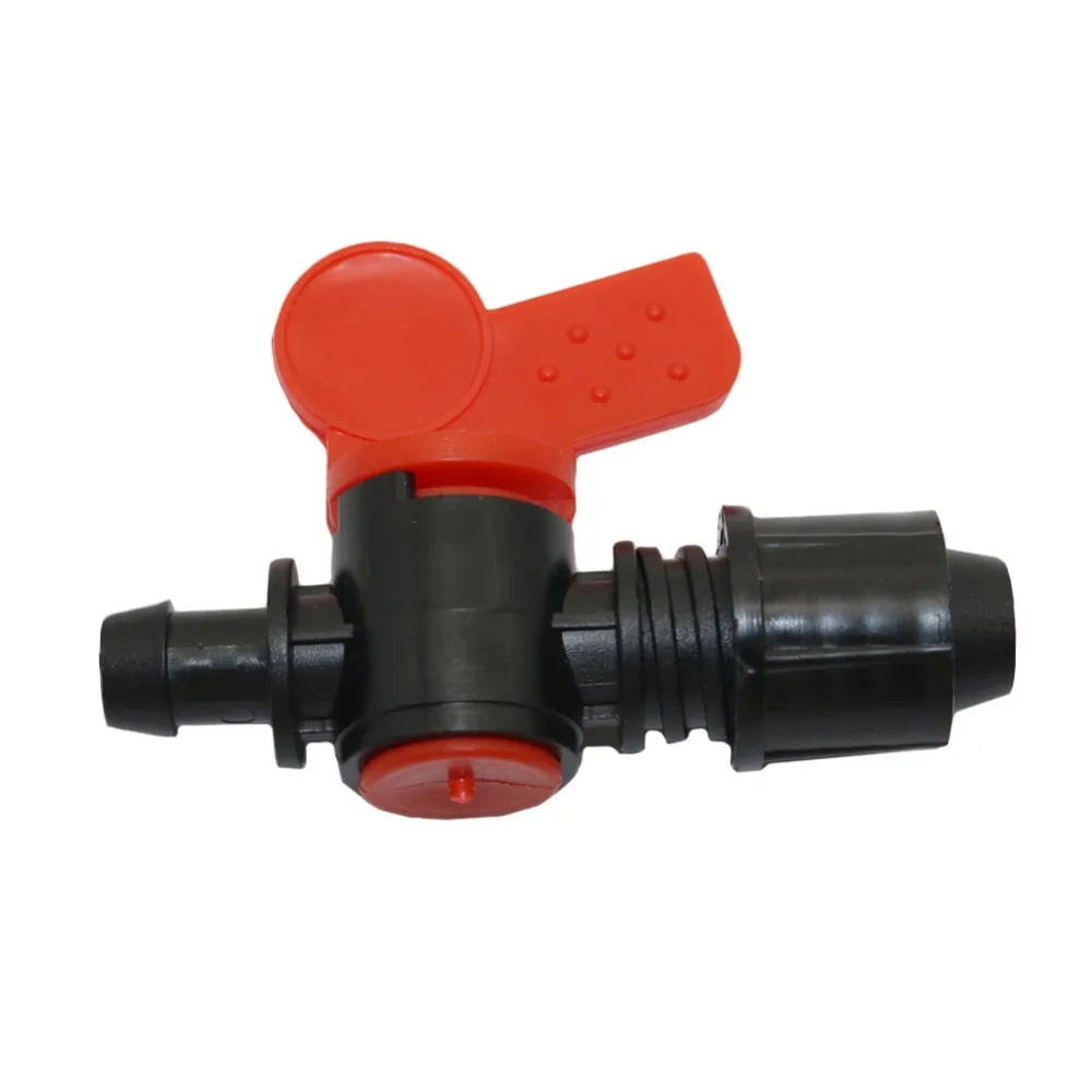

5 Pcs With Fixed Valve Nut Barbed Valve Garden Tools Drip Irrigation System Water Flow Control Garden Hose Connector Water Valve