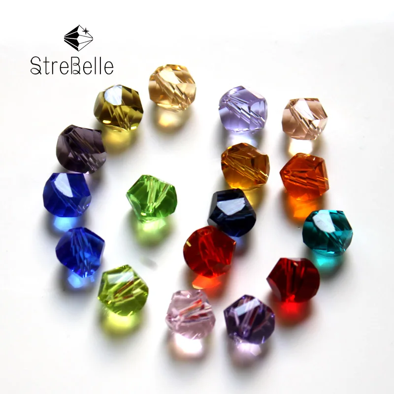 

100pcs/Bag 24fa 6mm Loose Faceted Glass Crystal Beads 6mm New Arrival Hot Sale Bracelet Necklace Earring Making Beads DIY Beads