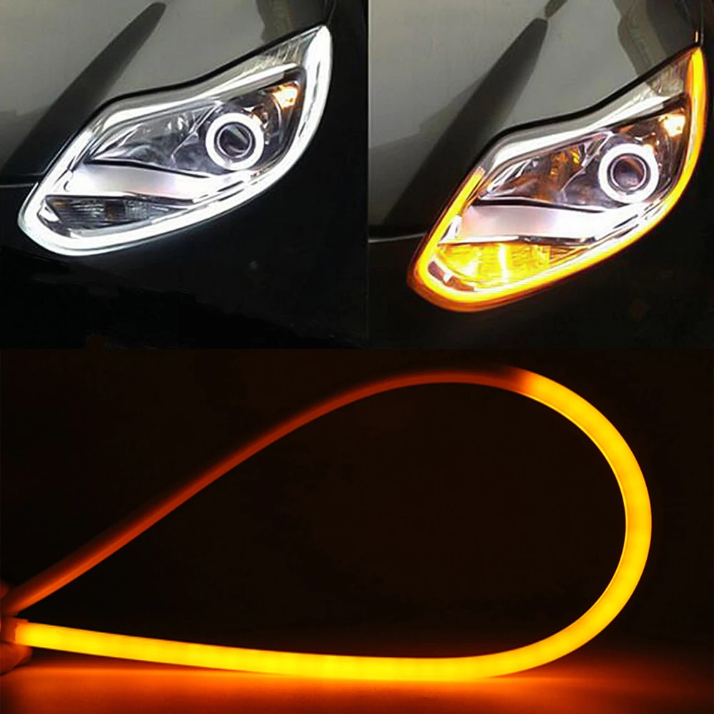 

For BMW E46 E39 E36 E53 E90 E93 E92 F30 E30 E34 E10 X5 X1 X6 F20 X3 E92 Car Flowing DRL LED Turn Signal Daytime Running Lights