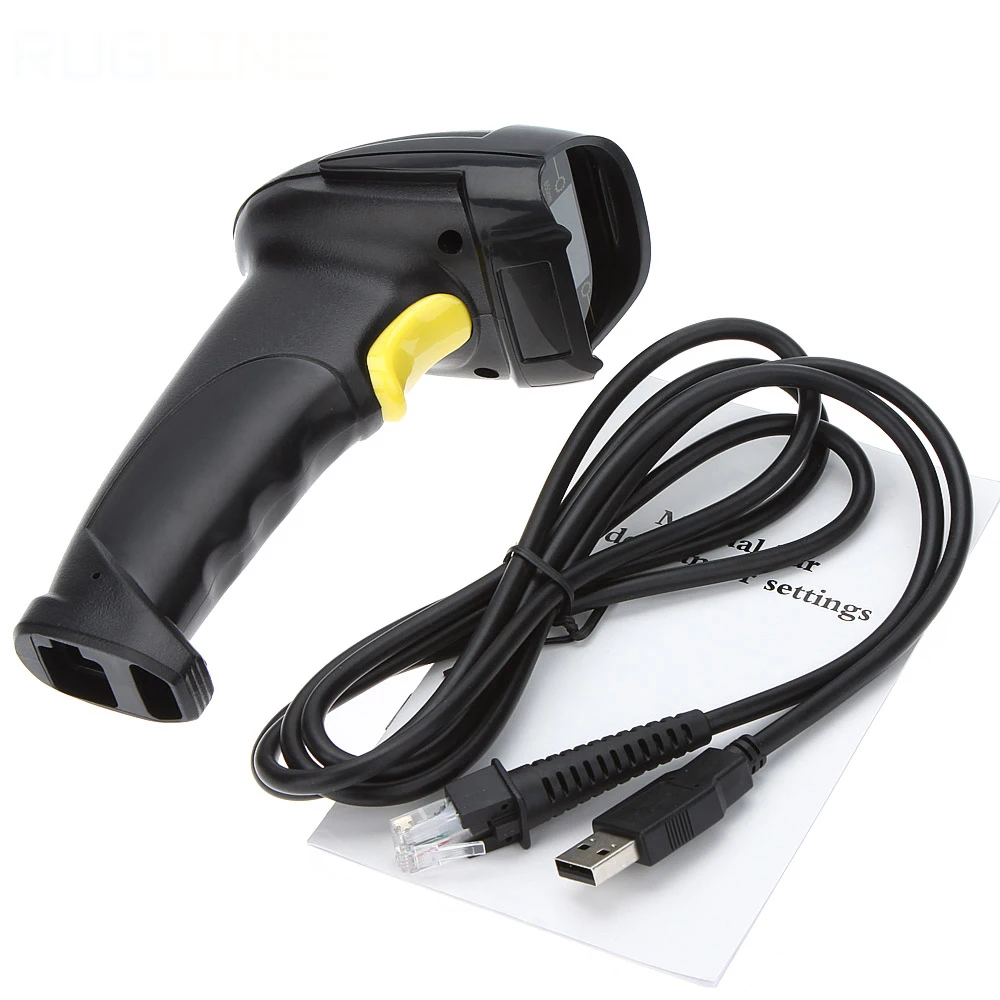 Handheld 1d Barcode Scanner Laser Ccd Usb Wired & 2.4g Wireless