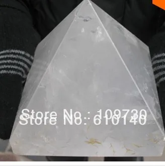 

free shipping 00628 NATURE transparent QUARTZ CRYSTAL PYRAMID POINT HEALING