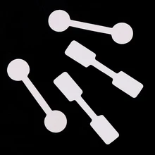 Новинка, 3 размера, белая Круглая Бумажная витрина для ювелирных изделий, этикетки для карточек, кольцевая наклейка, бирка, 150 шт, пустые бумажные бирки с ценами, упаковка