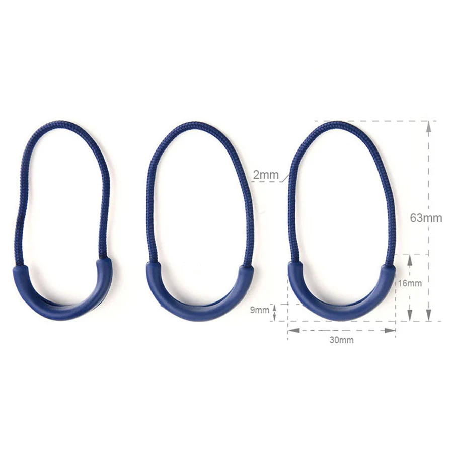 20Pcs Outdoor Anti-theft Zipper Tail Rope Travel Equipment Practical Zipper Rope Clothing Bags Anti-Slip Backpack Security Kit