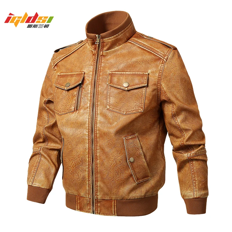 

Military Faux PU Leather Jacket Men Thick Tactical Army Pilot Bomber Jacket Casual Windproof Outerwear Coat jaqueta masculino