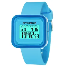 Детские водонепроницаемые спортивные часы для мальчиков и студентов, светодиодный цифровой наручные часы с датой для мальчиков и девочек, детские резиновые спортивные электронные часы