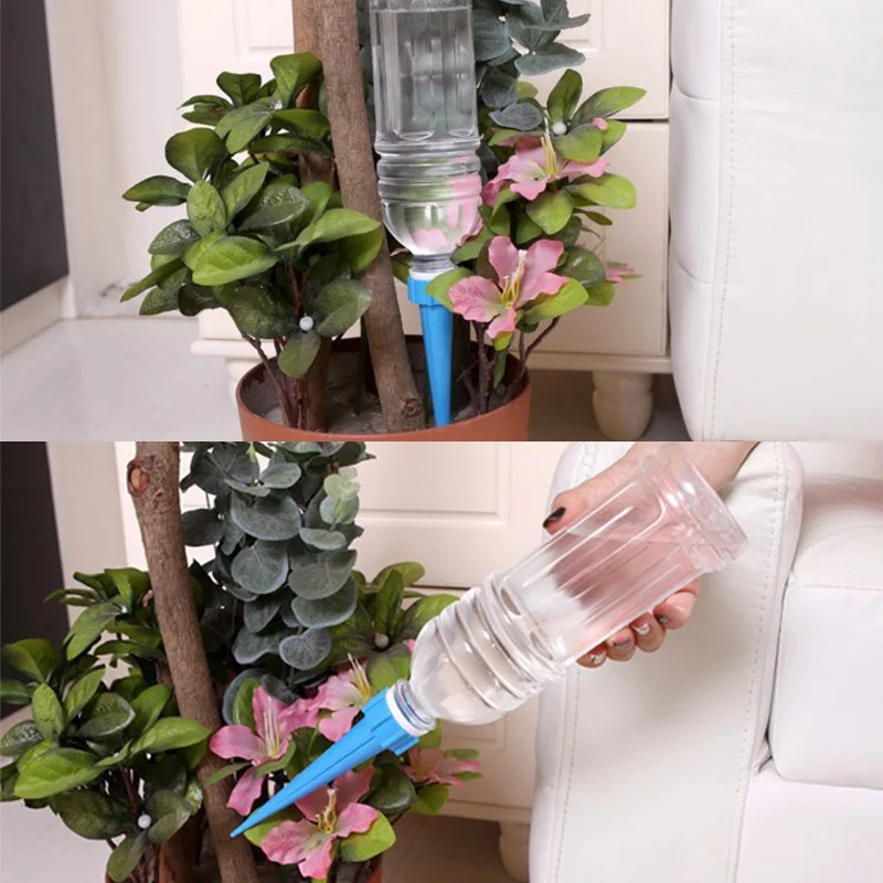 4Pcs Plant Potted Flower Home Indoor Garden Supplies  Installed Irrigation System Houseplant Spikes Energy Saving Environmental