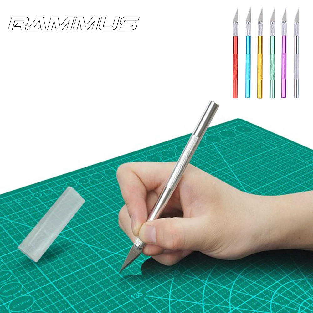

1pcs Metal Handle Blade Knife Wood Paper Cutter Craft Pen Engraving Cutting Supplies DIY Project Electrician Hand Cut Knife