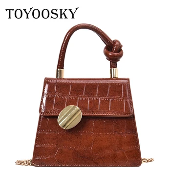 

TOYOOSKY Famous Designer Brand Women Leather Handbags Luxury Alligator Crossbody Bag Ladies Fashion Shoulder Bags Bolsa Sac