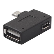 Конвертер USB 2,0 хост микро левый/правый угол 90 градусов OTG адаптер для телефона/планшета