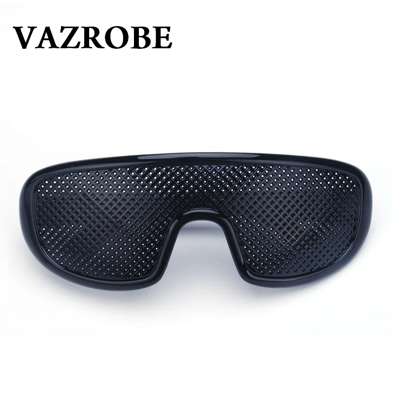 

Vazrobe Pinhole Glasses Black Anti Fatigue Hallow Sunglasses Small Hole Anti Myopia Eyewear High Quality Plastic Dropshipping