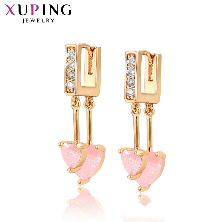 

Xuping Vintage Temperament Heart Shape Long Studs Earrings Gold Color Plated Jewelry for Women Girl Graduation Gift S196.5-97942