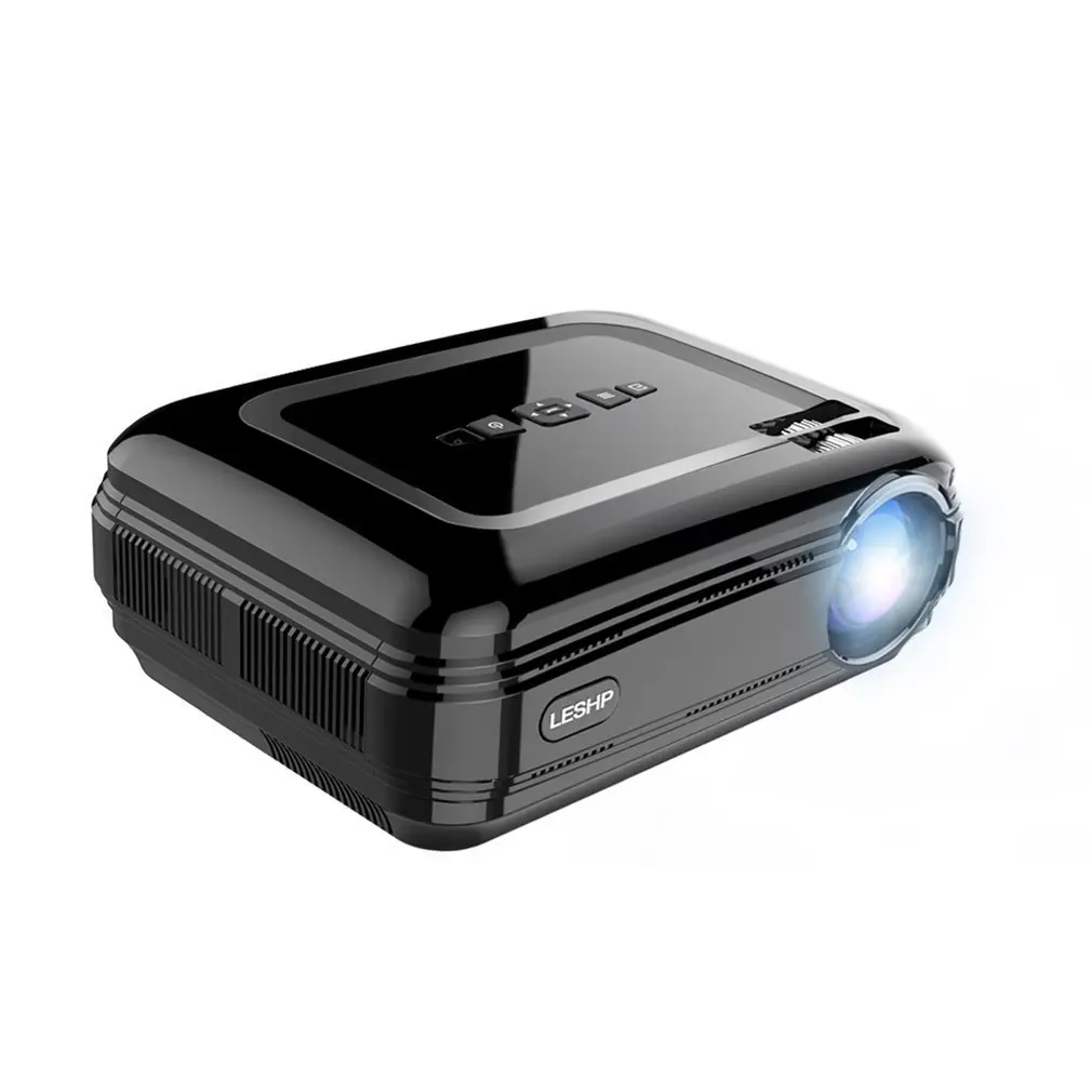 LESHP 720P LCD Projector High Resolution High Braightness 3200 LM Multimedia Home Cinema