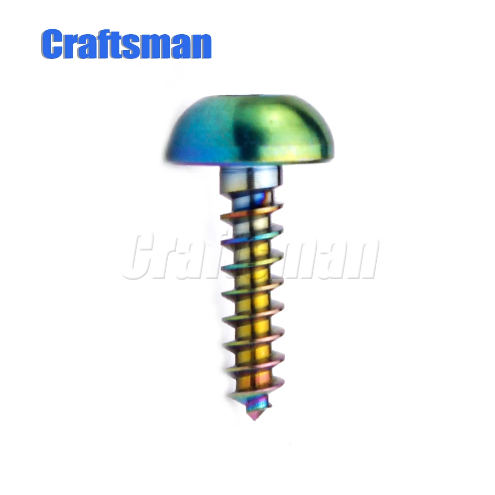 Craftsman titanium Ti M4x17 M5x17 6x17 5x20 мм самонарезающая Кнопка Torx фланцевый болт с головкой