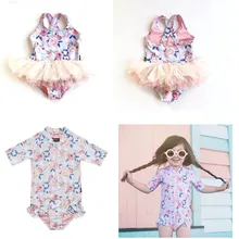 Купальник-пачка для девочек, одежда для маленьких девочек, цельные пляжные купальники для девочек, шорты для малышей