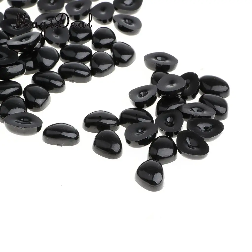 100 pieces Plastic Safety Doll Black Triangle Noses for Puppet Animal Bear Toy Craft Sewing Doll Making Supplies 11*14mm