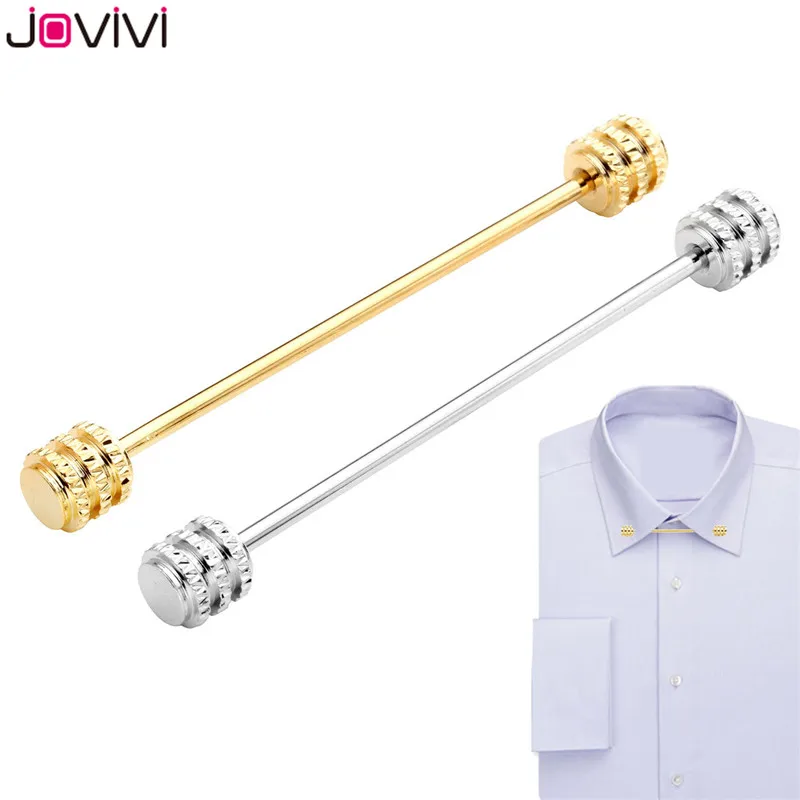 Jovivi модный винтовой дизайн Мужские булавки для воротника рубашки галстук