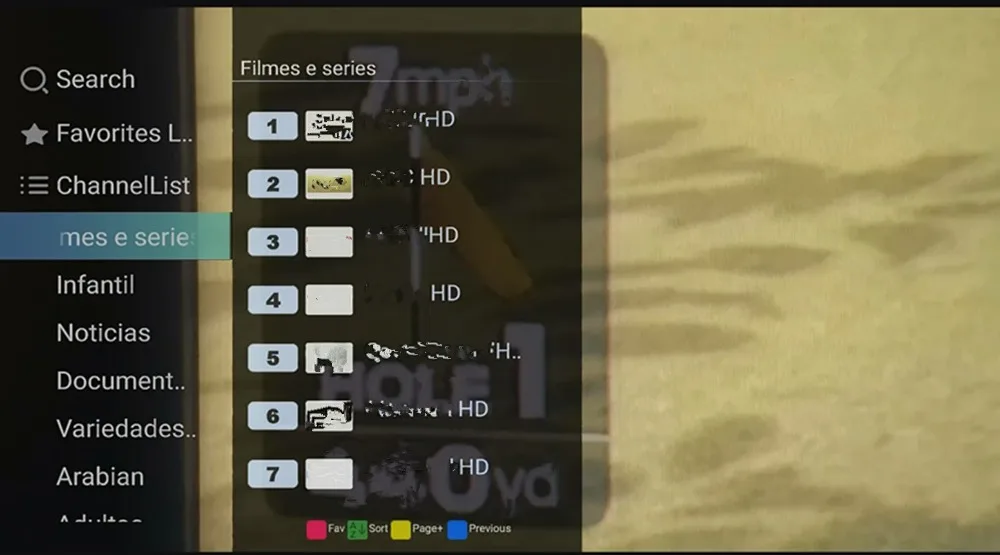 IPTV APK португальский с живыми ТВ& VOD и воспроизведения HD программ вызваны функции PlayVideo Поддержка Android ТВ коробка для Бразилия Южная Америка