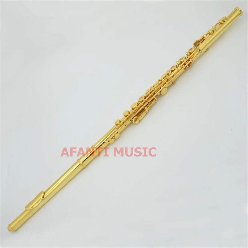 Afanti Music Tune C Cupronickel body позолоченный 16 замкнутых элементов|gold plated flute|gold fluteflute gold |
