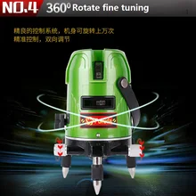 Лазерный водяной электронный уровень 3x зеленые линии lazer строительный инструмент