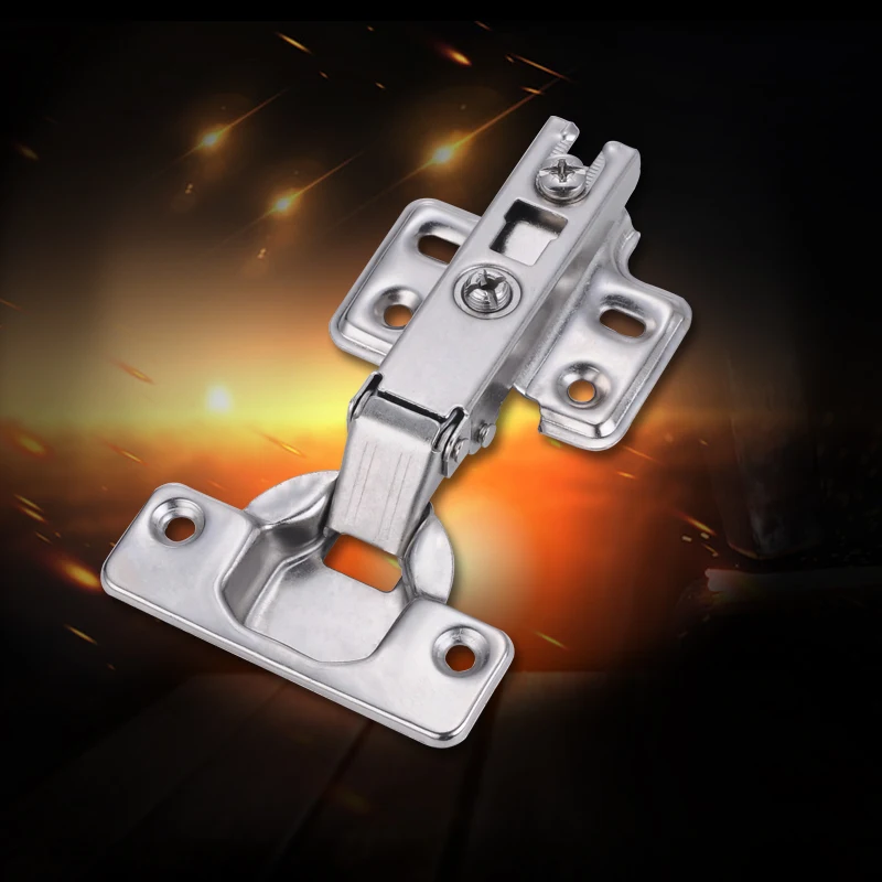 

Myhomera 4Pcs Cabinet Hinge Stainless Steel Door Hydraulic Hinges Damper Buffer Soft Close Cupboard Furniture Full/Half/Embed