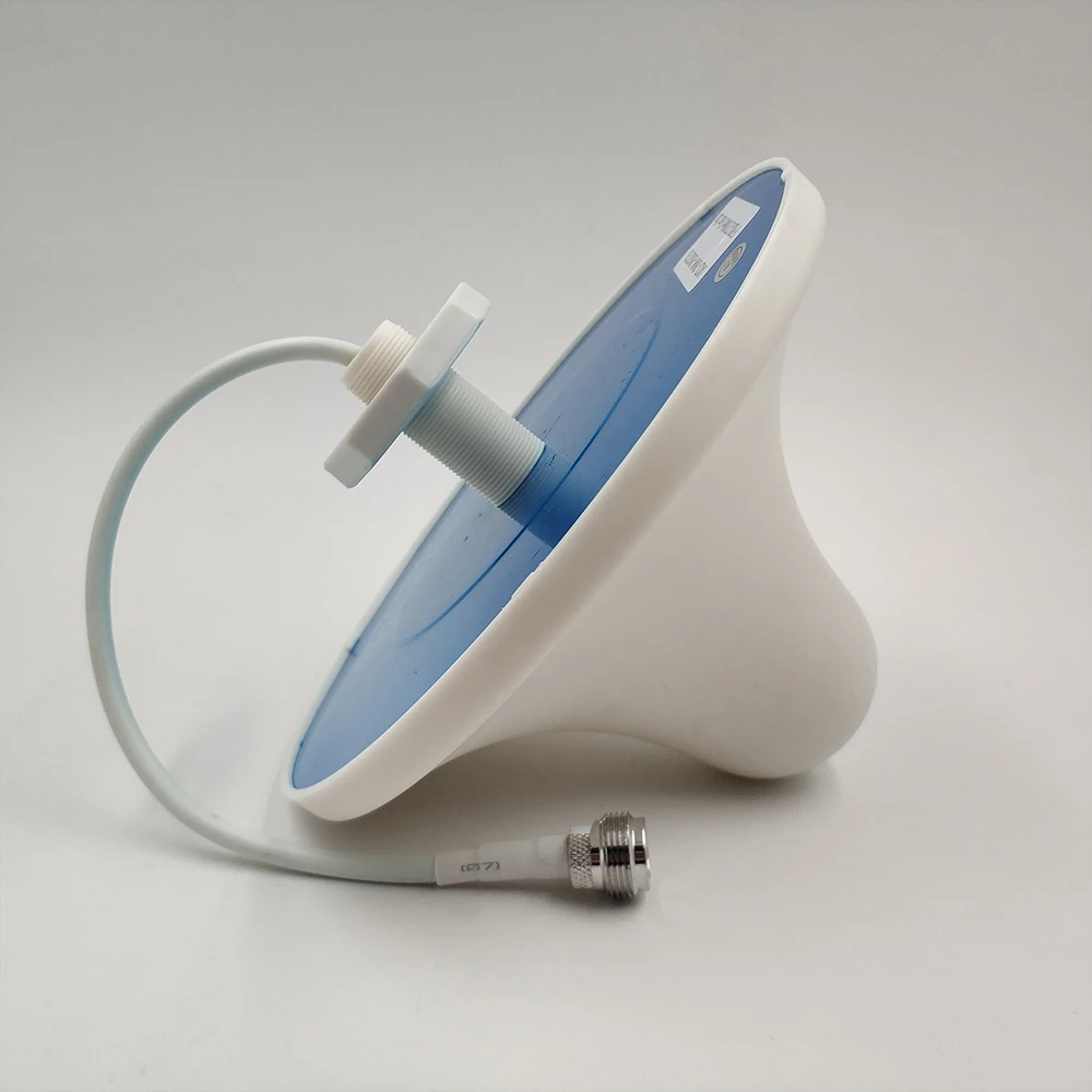 3dBi Gain 2G/3G/ 4G 800-2700MHz  Indoor Omni Ceiling Antenna with N-Female Connector 0.3m Cable for  Cell Phone Signal Booster