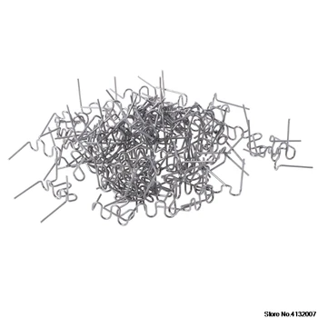 

100 Pcs/Set Precut 0.8mm Wave Flat Hot Staples For Plastic Stapler Repair Welder