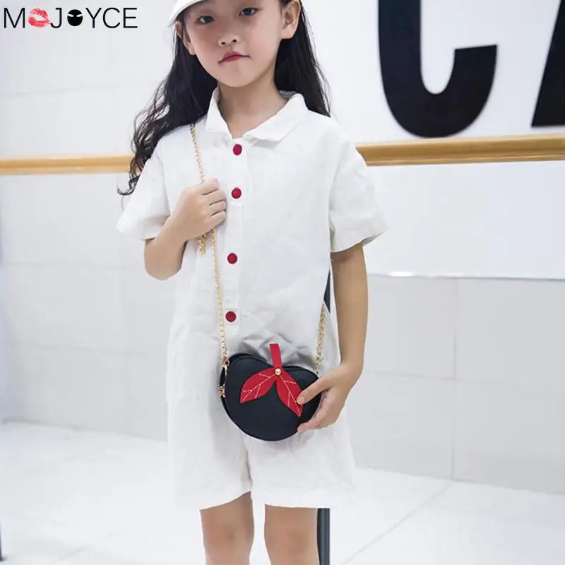 

Fashion Sling Shoulder bag for Girls Kids Cute PU Leather Messenger Bags Apple Shape Crossbody Bag Chain bolsos de mujer