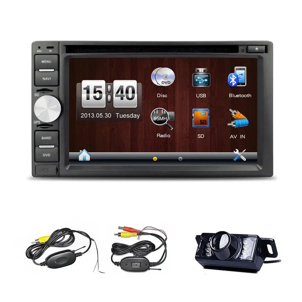 6.2" Double Din Car Stereo HD Touch Screen In Dash Gps Navigation car