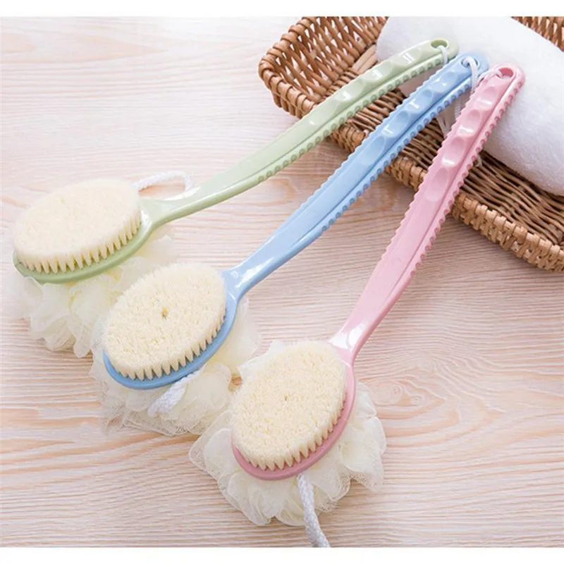 Buy 2 In 1 Long Handle Shower Body Brush+Flower Ultra