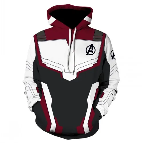 2019 Marvel The Avengers 4 Endgame Quantum Realm Cosplay Costume Hoodies Men Hooded Avengers Zipper End Game Sweatshirt Jacket