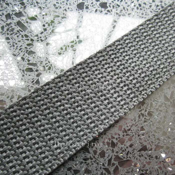 50 ярдов 1/" 12 мм полипропиленовый холщовый ремень, пояс пряжки обвязки черный PP