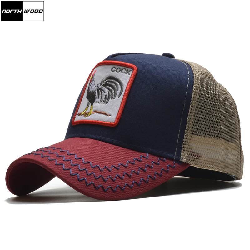 [NORTHWOOD] 2019 كاب رياضي شبكة الرجال النساء الصيف قبعة بيسبول الديك قبعة سناباك المزينة Casquette أوم الورك هوب أبي قبعة