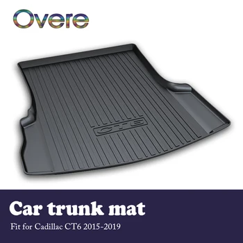 

Overe 1Set Car Cargo rear trunk mat For Cadillac CT6 2015 2016 2017 2018 2019 Anti-slip carpet Waterproof mat Car accessories