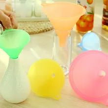 5 шт. цветная пластиковая воронка Маленький Средний Большой выбор жидкого масла кухонный набор воронка Маленький Средний жидкое масло большой набор разнообразие