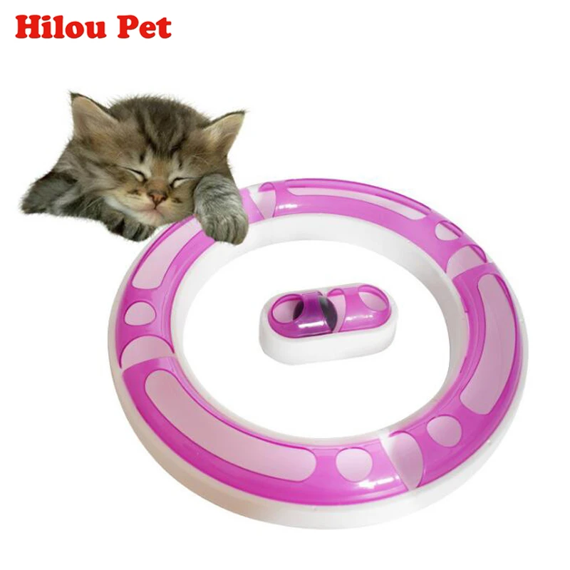 Funny Cat Pet Kitten Track and Ball Toys Chase Game Orbit Balls Scrathing Cat Toy Funny Cat Pet Kitten Track and Ball Toys Chase Game Orbit Balls Scrathing Cat Toy