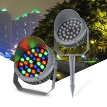 6 шт. светодиодный светильник для газона, наружный IP67 3 Вт 5 Вт 6 Вт 9 Вт 12 Вт 15 Вт 18 Вт 24 Вт, светодиодный светильник для сада, 110 В 220 В, садовая дорожка, прожектор для придорожного парка