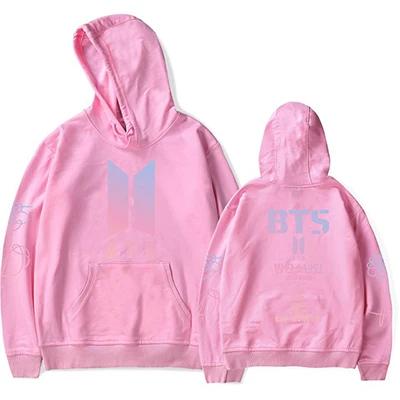 Pink 1 Верхняя одежда Love Yourself k женские толстовки свитшоты толстовки хип-хоп походная рубашка 010 - Цвет: Pink 1