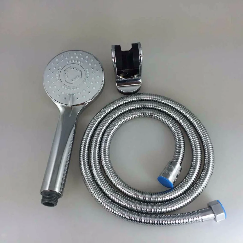shower head with holder and flexible pipe high quality plastic bathroom