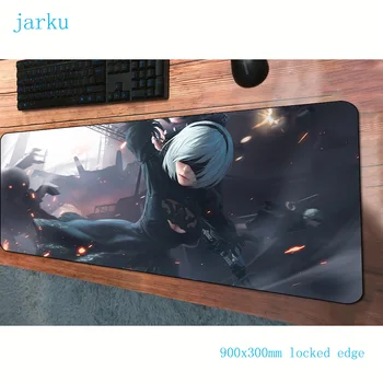 

nier mouse pad 900x300mm mats anime Computer mouse mat gaming accessories wrist rest large mousepad keyboard games pc gamer