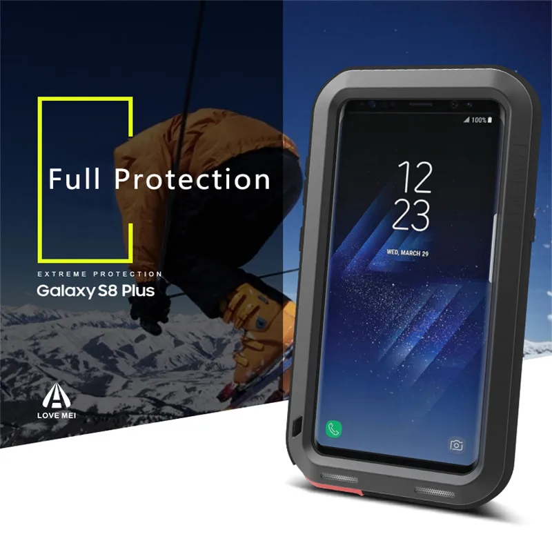 

Love Mei For Galaxy S8 Plus Metal Armor Shockproof Case For Samsung Galaxy S8 S8 Plus Aluminum Cover For Samsung S8/S8Plus Coque