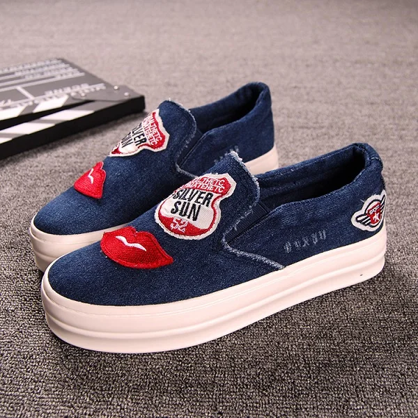 2015 Spring And Summer Style Women's Singles Shoes Casual Denim Hole