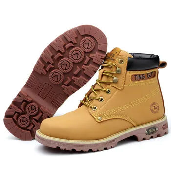 

shoes men Work shoes boots Steel toe cap Anti-smashing anti-piercing Men Multifunction Protection Footwear Safety Shoes