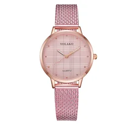Pink Women Watch Creative Pattern belt Mesh Strap Ladies Quartz Rose Gold Casual Elegant Wristwatch Clock Gift Montre Femme Pink Women Watch Creative Pattern belt Mesh Strap Ladies Quartz Rose Gold Casual Elegant Wristwatch Clock Gift Montre Femme
