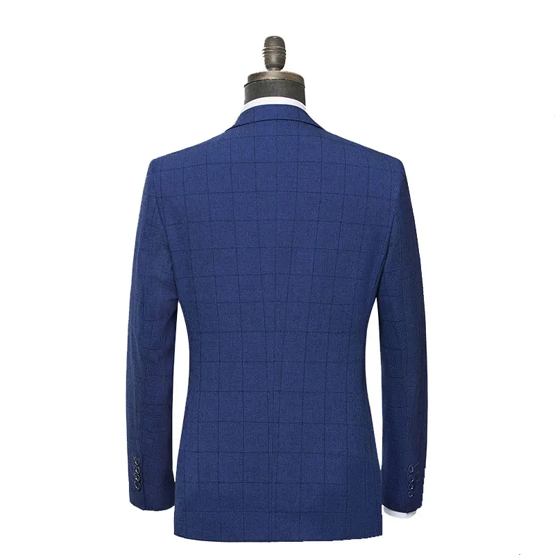 2019 Весна для мужчин s Повседневный Блейзер куртка 3XL синий Slim Fit пиджак в деловом